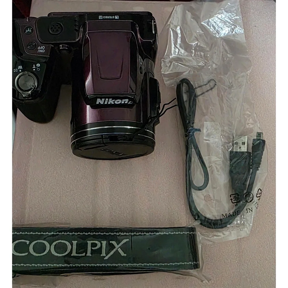Nikon Coolpix L840 Digital Camera 38x Optical Zoom Plum Purple Wi-Fi 16.0MP